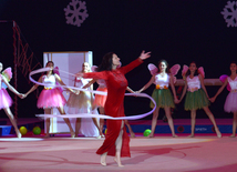 New Year party organized by Azerbaijan Gymnastics Federation. Baku. Azerbaijan, Dec.24, 2015